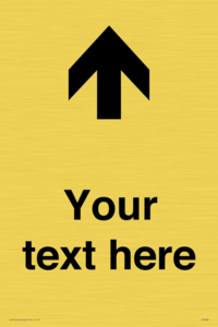 Custom Directional signage arrow up