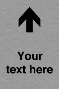 Custom Directional signage arrow up