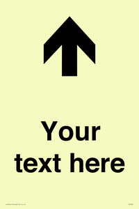 Custom Directional signage arrow up