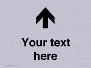 Custom Directional signage arrow up