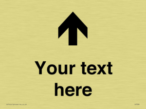 Custom Directional signage arrow up