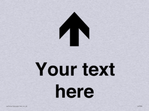 Custom Directional signage arrow up