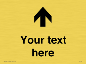 Custom Directional signage arrow up