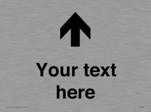 Custom Directional signage arrow up