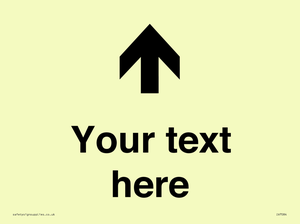 Custom Directional signage arrow up