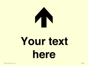 Custom Directional signage arrow up