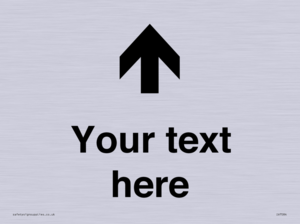 Custom Directional signage arrow up