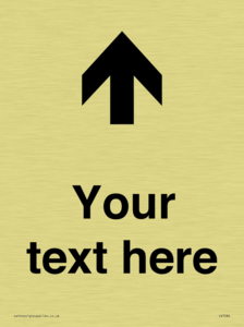 Custom Directional signage arrow up