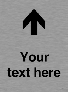 Custom Directional signage arrow up