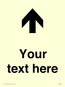 Custom Directional signage arrow up