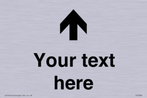 Custom Directional signage arrow up