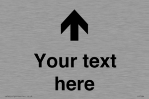 Custom Directional signage arrow up