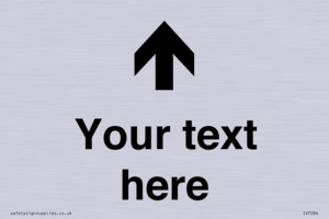 Custom Directional signage arrow up
