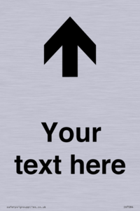 Custom Directional signage arrow up