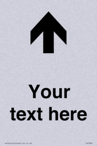 Custom Directional signage arrow up