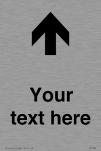 Custom Directional signage arrow up