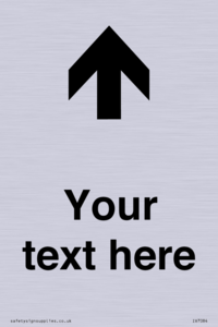 Custom Directional signage arrow up