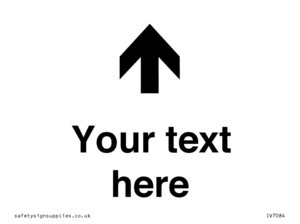 Custom Directional signage arrow up