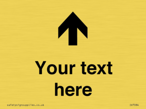 Custom Directional signage arrow up