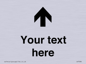 Custom Directional signage arrow up