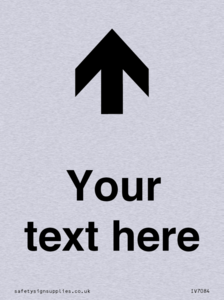Custom Directional signage arrow up