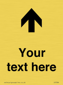 Custom Directional signage arrow up