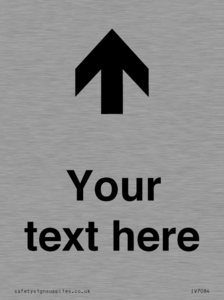 Custom Directional signage arrow up