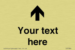 Custom Directional signage arrow up