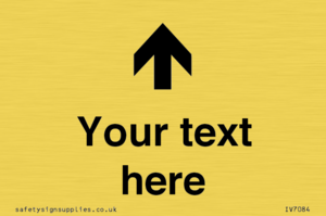 Custom Directional signage arrow up