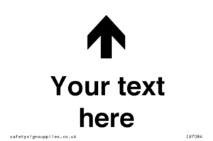 Custom Directional signage arrow up