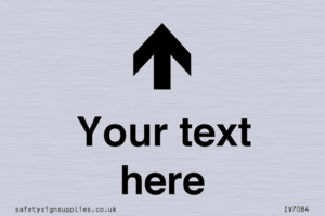 Custom Directional signage arrow up