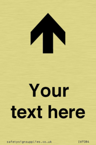 Custom Directional signage arrow up