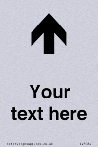 Custom Directional signage arrow up
