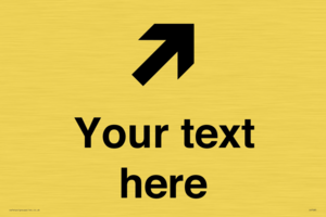 Custom Directional signage arrow up right