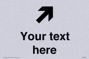 Custom Directional signage arrow up right