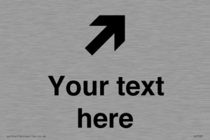 Custom Directional signage arrow up right