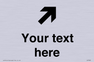 Custom Directional signage arrow up right