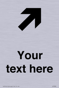 Custom Directional signage arrow up right