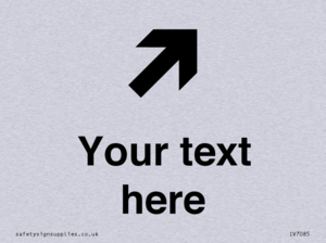 Custom Directional signage arrow up right