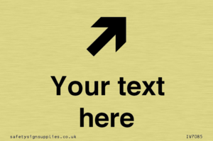 Custom Directional signage arrow up right