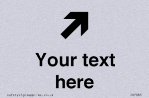 Custom Directional signage arrow up right