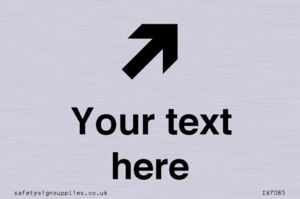 Custom Directional signage arrow up right