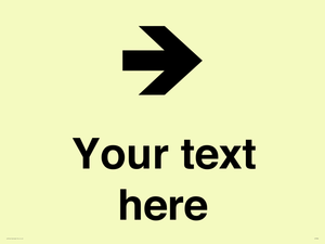 Custom Directional signage arrow right