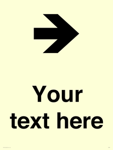 Custom Directional signage arrow right