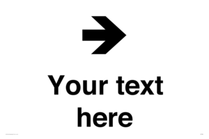 Custom Directional signage arrow right