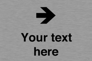 Custom Directional signage arrow right