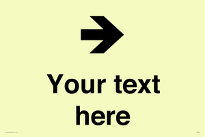 Custom Directional signage arrow right