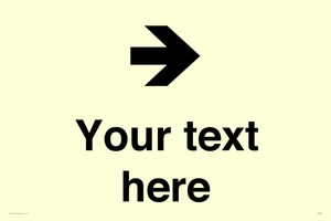 Custom Directional signage arrow right