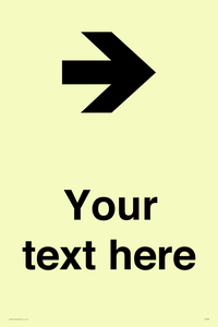 Custom Directional signage arrow right