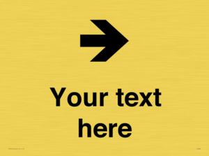 Custom Directional signage arrow right